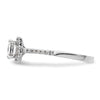 Princess Halo Diamond Semi-mount Engagement Rings