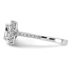 Princess Halo Diamond Semi-mount Engagement Rings