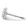 Marquise Halo Diamond Semi-mount Engagement Rings