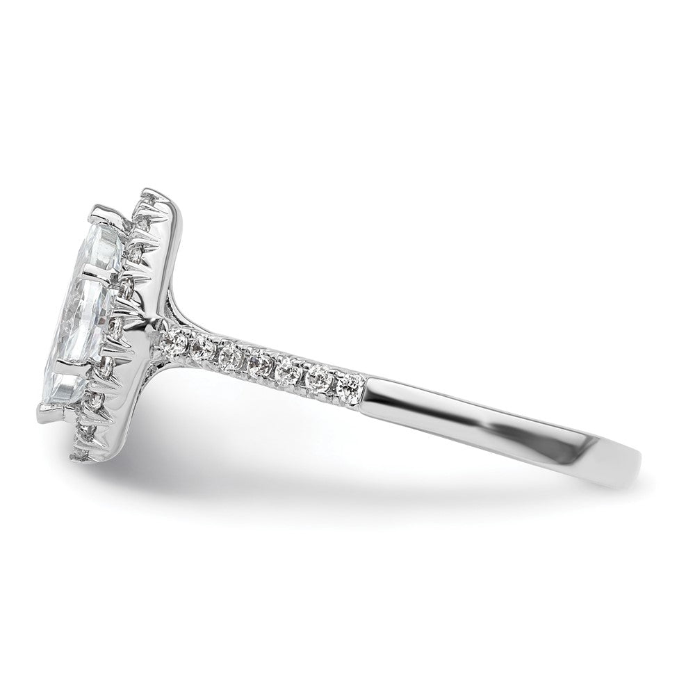Marquise Halo Diamond Semi-mount Engagement Rings