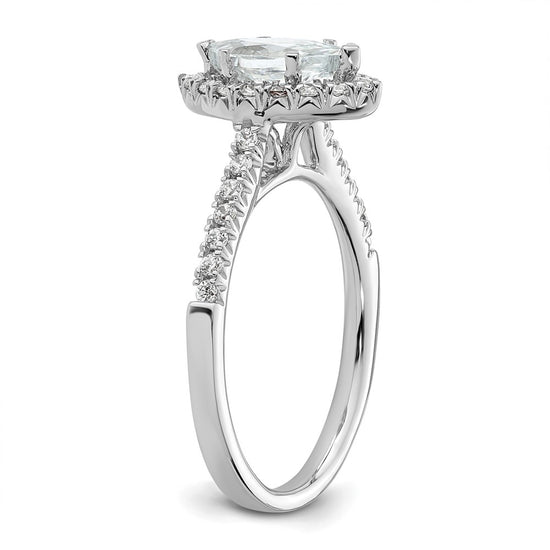 Marquise Halo Diamond Semi-mount Engagement Rings
