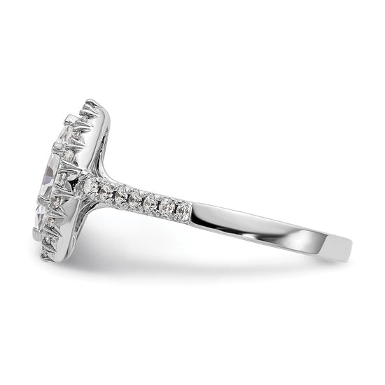 Marquise Halo Diamond Semi-mount Engagement Rings