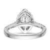 Marquise Halo Diamond Semi-mount Engagement Rings