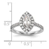 Marquise Halo Diamond Semi-mount Engagement Rings