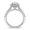 Marquise Halo Diamond Semi-mount Engagement Rings