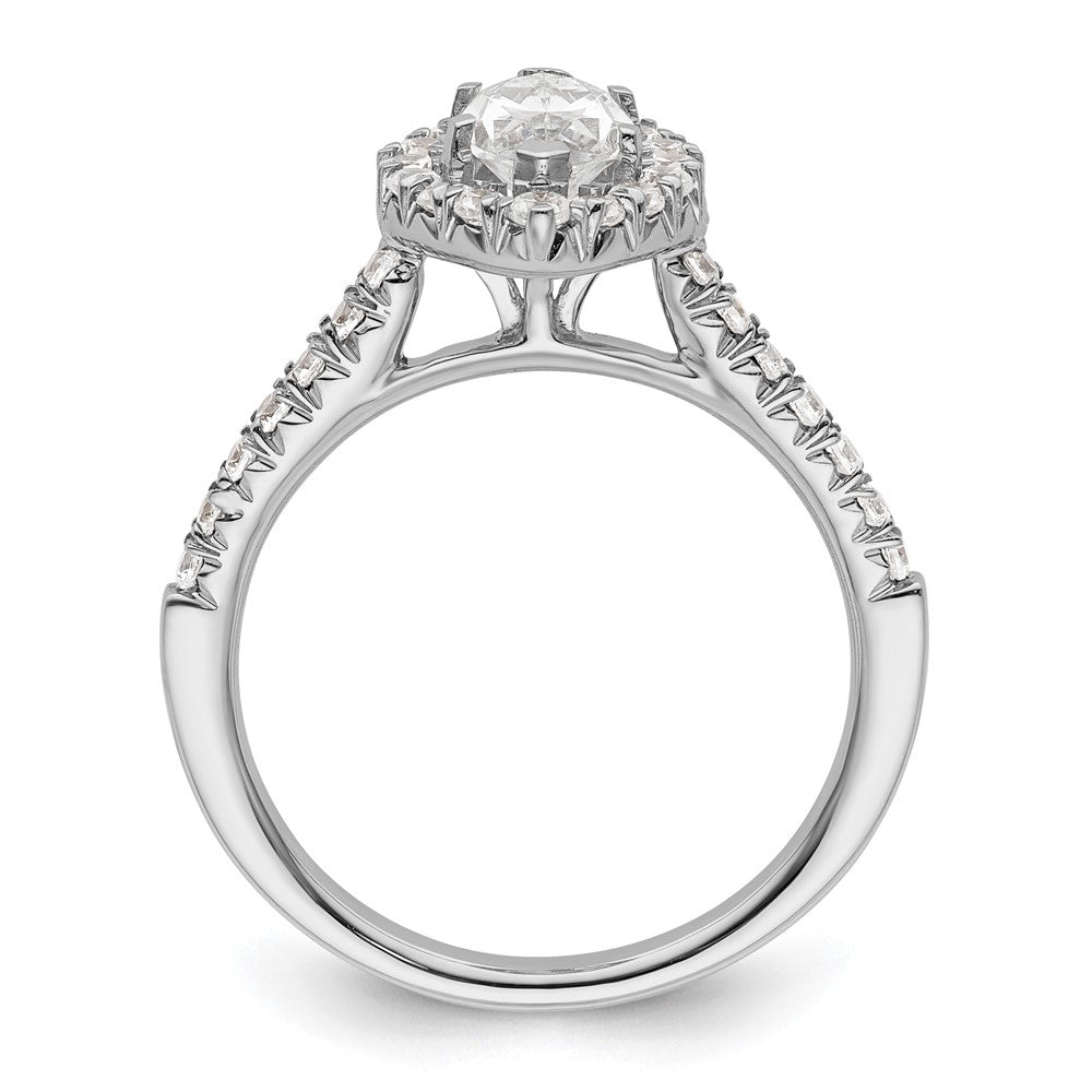 Marquise Halo Diamond Semi-mount Engagement Rings