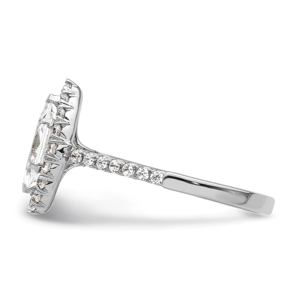 Marquise Halo Diamond Semi-mount Engagement Rings