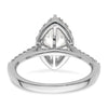 Marquise Halo Diamond Semi-mount Engagement Rings