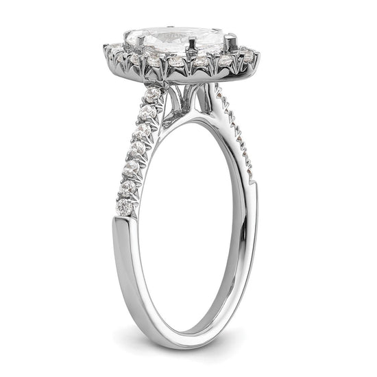 Marquise Halo Diamond Semi-mount Engagement Rings