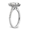 Marquise Halo Diamond Semi-mount Engagement Rings