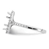 Marquise Halo Diamond Semi-mount Engagement Rings