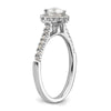 Heart Halo Diamond Semi-mount Engagement Rings