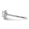 Heart Halo Diamond Semi-mount Engagement Rings