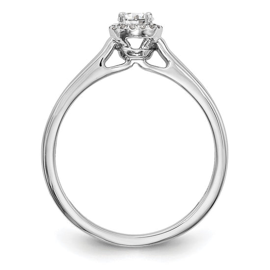 Diamond Halo Semi-Mount Engagement Rings