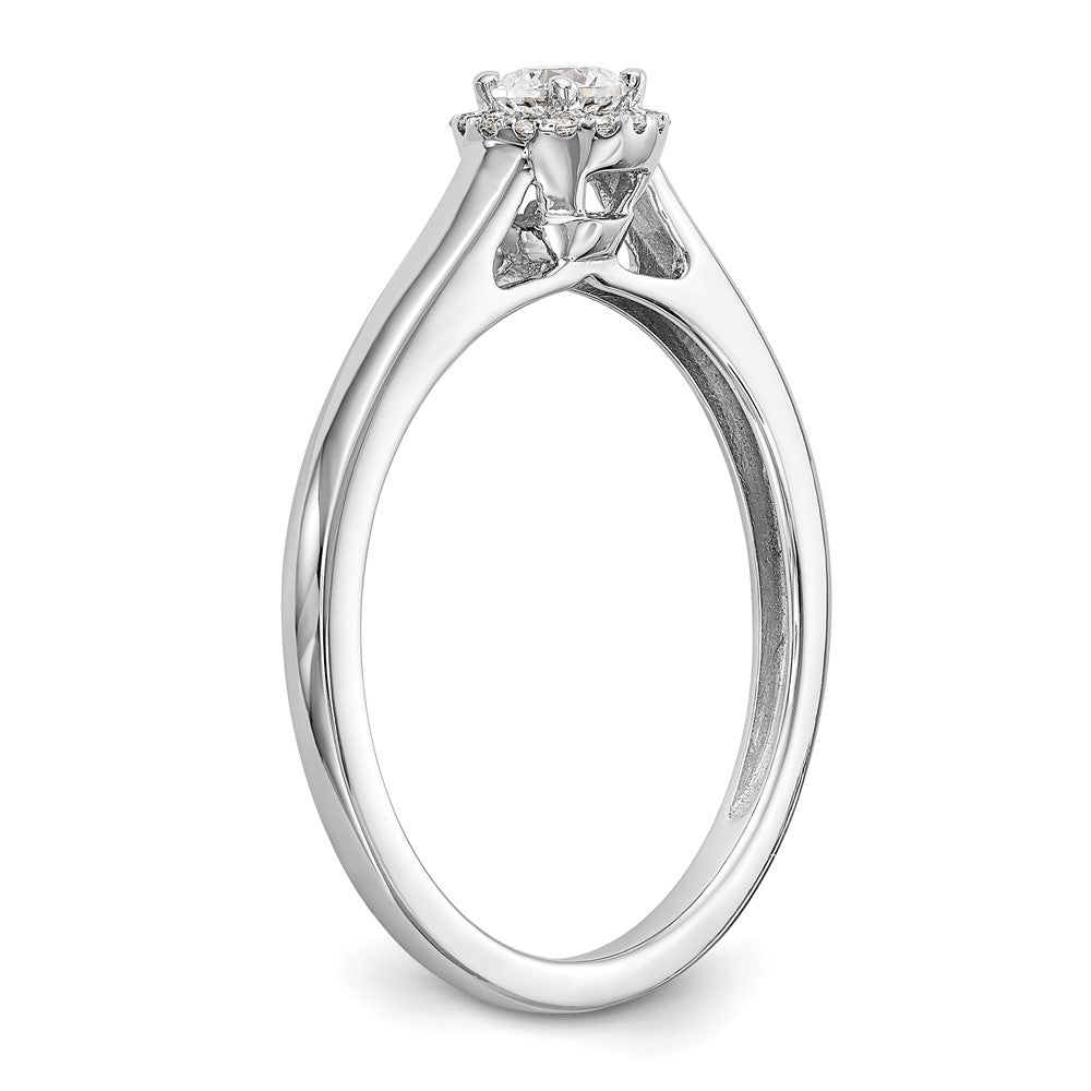 Diamond Halo Semi-Mount Engagement Rings