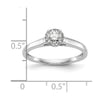 Diamond Halo Semi-Mount Engagement Rings