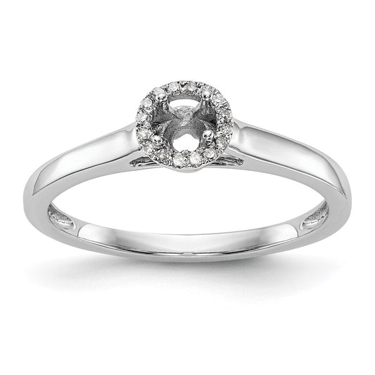 Diamond Halo Semi-Mount Engagement Rings
