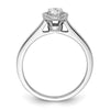 Diamond Halo Semi-Mount Engagement Rings
