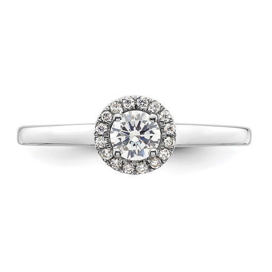 Diamond Halo Semi-Mount Engagement Rings