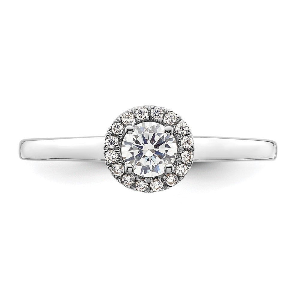 Diamond Halo Semi-Mount Engagement Rings
