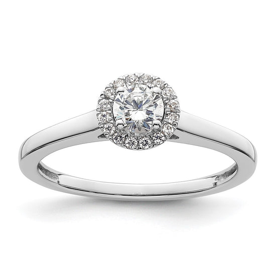 Diamond Halo Semi-Mount Engagement Rings