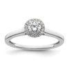 Diamond Halo Semi-Mount Engagement Rings