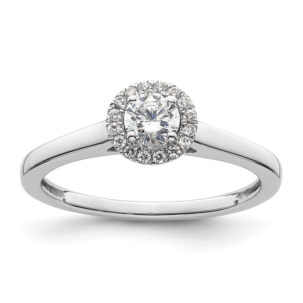 Diamond Halo Semi-Mount Engagement Rings