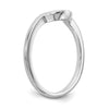 14k White Gold Contoured Wedding Band