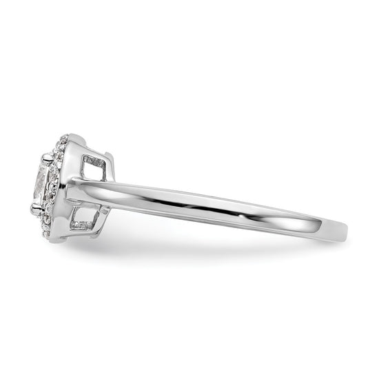 Diamond Halo Semi-Mount Engagement Rings