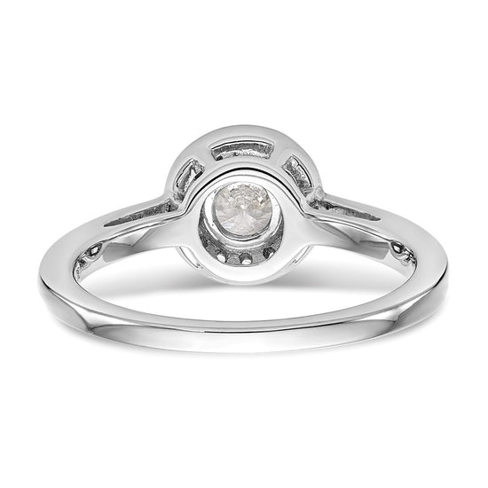 Diamond Halo Semi-Mount Engagement Rings