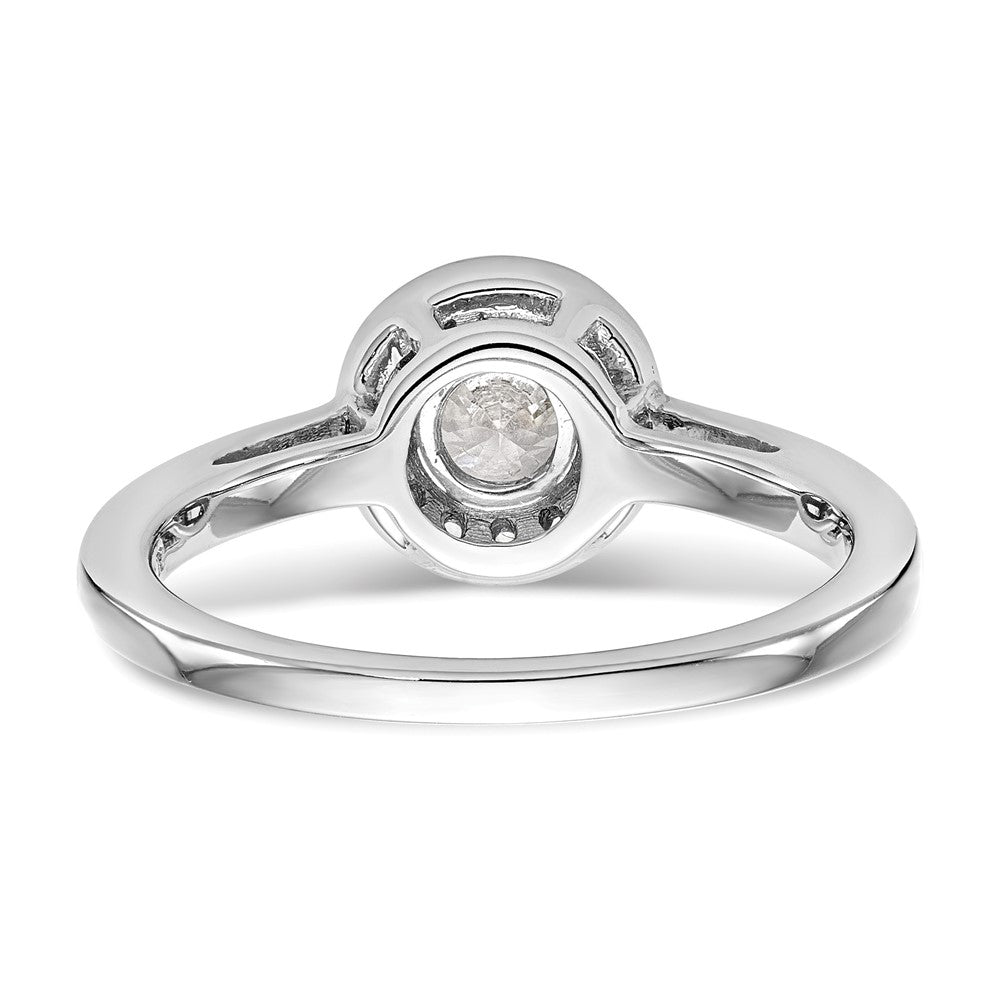 Diamond Halo Semi-Mount Engagement Rings