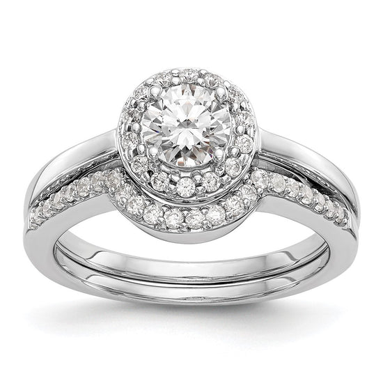 Diamond Halo Semi-Mount Engagement Rings