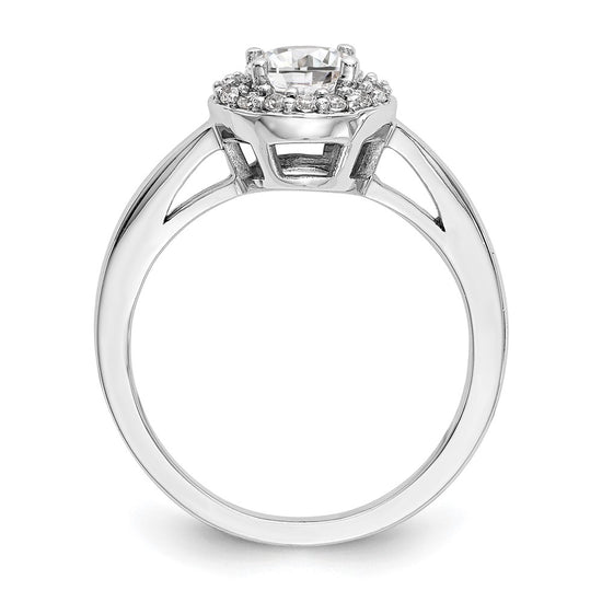 Diamond Halo Semi-Mount Engagement Rings