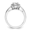 Diamond Halo Semi-Mount Engagement Rings