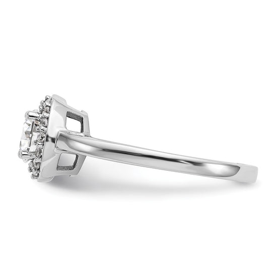 Diamond Halo Semi-Mount Engagement Rings