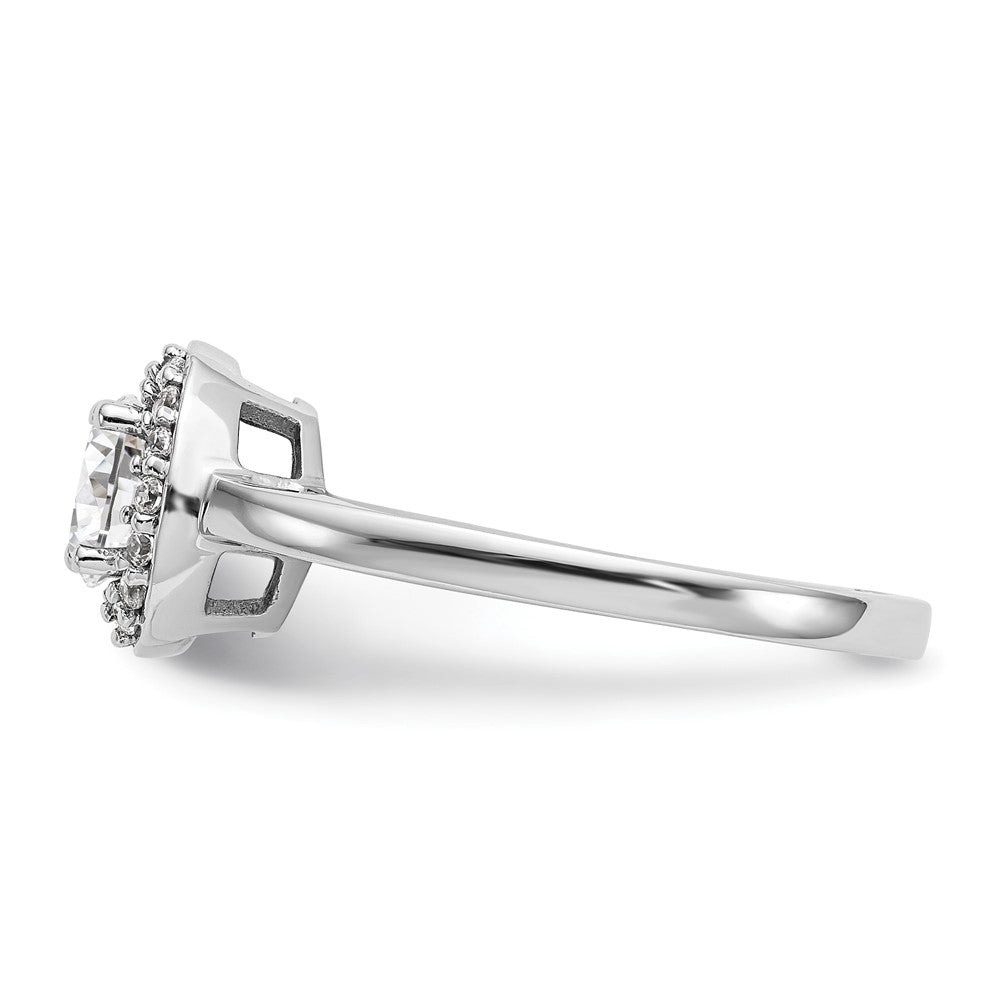 Diamond Halo Semi-Mount Engagement Rings