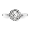 Diamond Halo Semi-Mount Engagement Rings