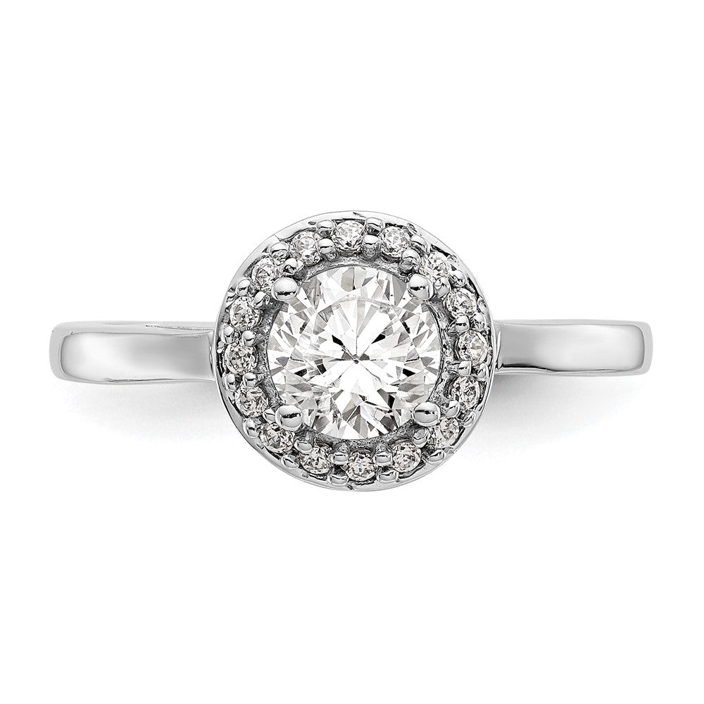 Diamond Halo Semi-Mount Engagement Rings