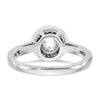 Diamond Halo Semi-Mount Engagement Rings