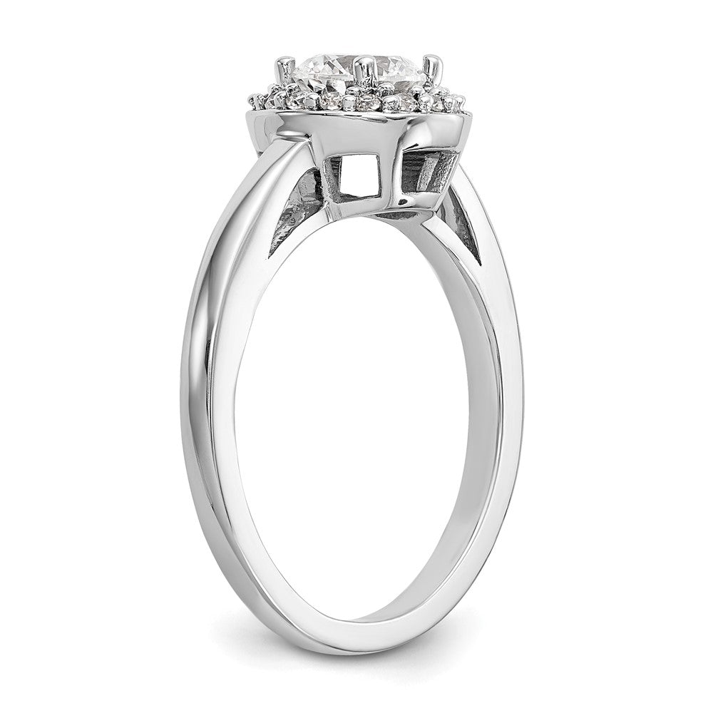 Diamond Halo Semi-Mount Engagement Rings