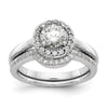 Diamond Halo Semi-Mount Engagement Rings