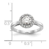 Diamond Halo Semi-Mount Engagement Rings