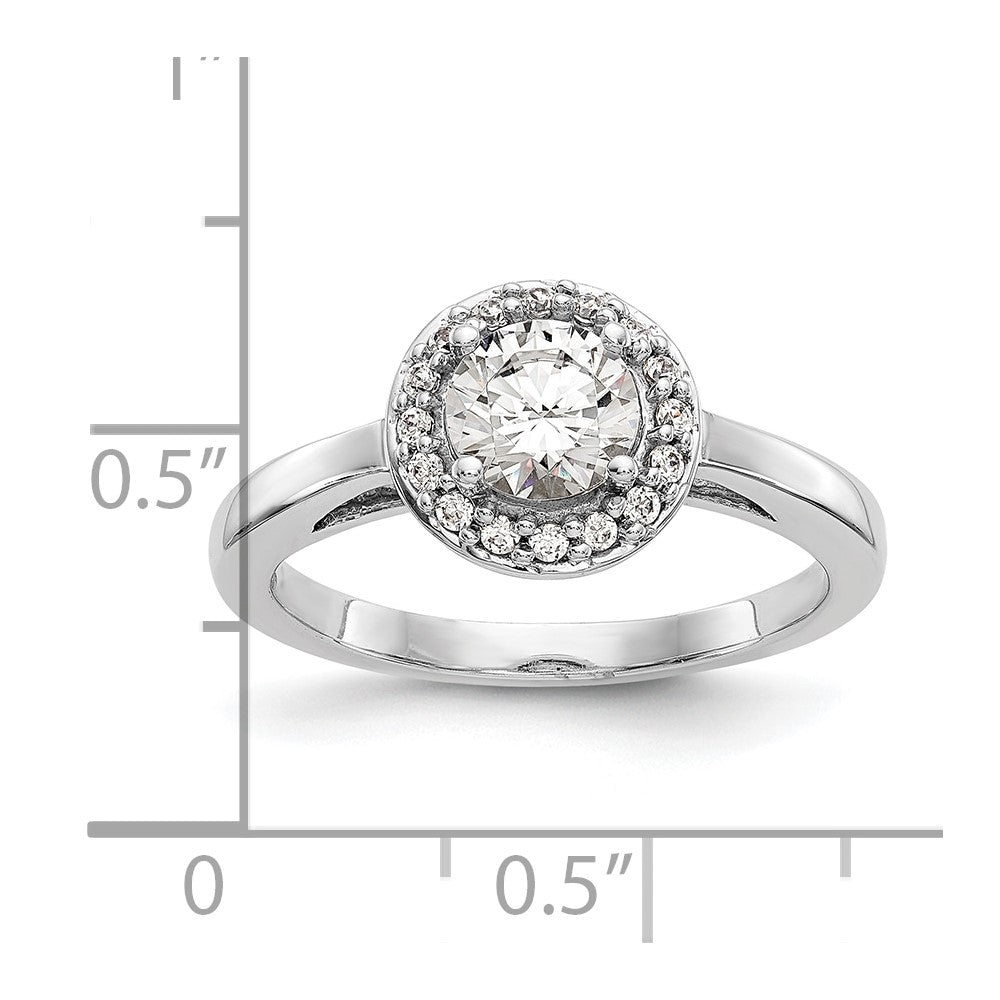 Diamond Halo Semi-Mount Engagement Rings