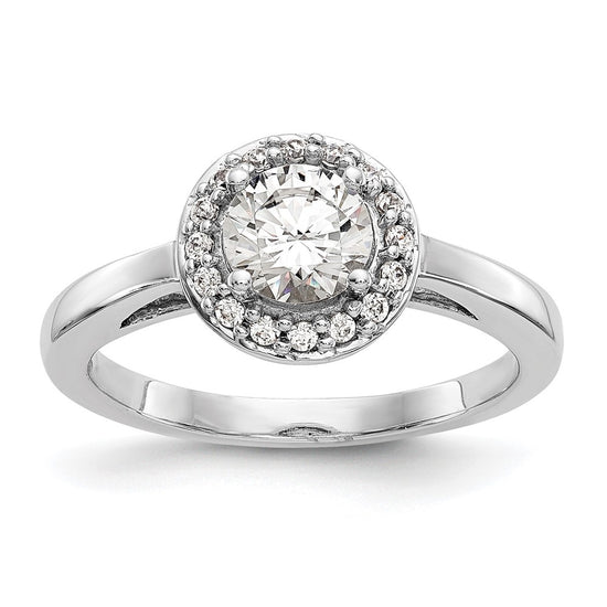Diamond Halo Semi-Mount Engagement Rings