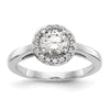 Diamond Halo Semi-Mount Engagement Rings