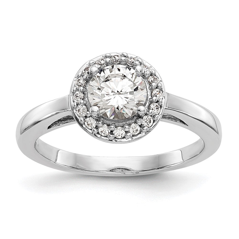 Diamond Halo Semi-Mount Engagement Rings