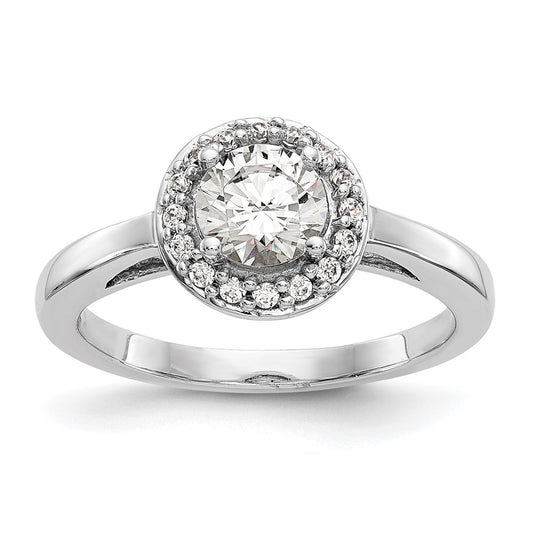 Diamond Halo Semi-Mount Engagement Rings