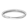 14k White Gold 1/8 carat Diamond Set of 2 Complete Wedding Bands
