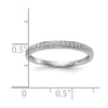 14k White Gold 1/8 carat Diamond Set of 2 Complete Wedding Bands