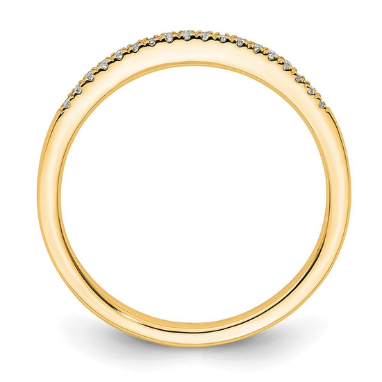 14k Yellow Gold Diamond Wedding Band